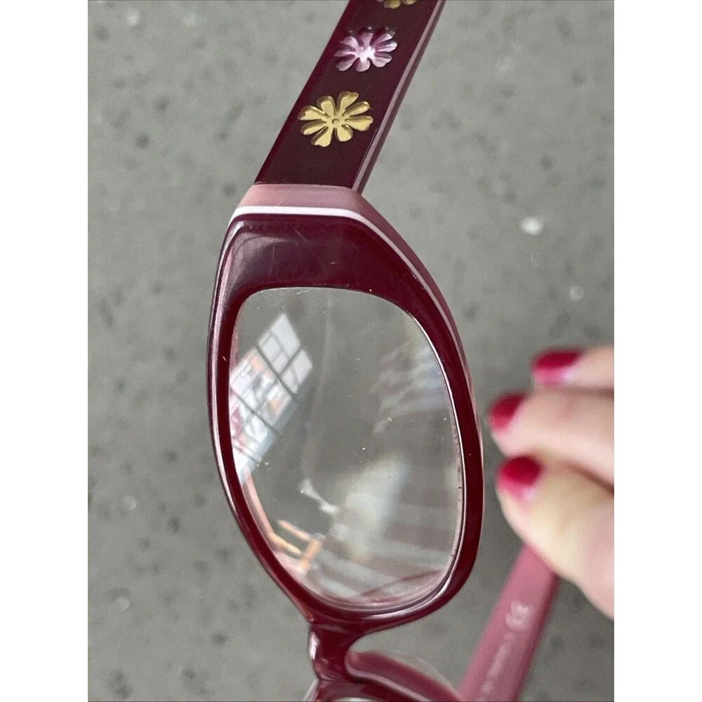 OCCHI 2007 Pink Eyeglasses Frames ONLY 45-14-130 Oval purple kids